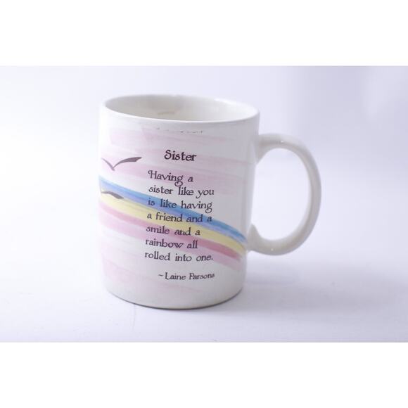 Sister, Message Mug, Laine Parsons Quote, Greeting Mug, Blue Mountain Arts, - Picture 1 of 3